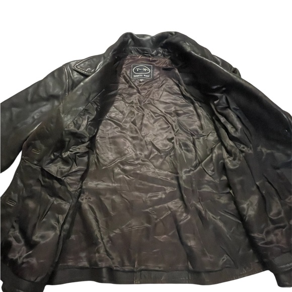 Vintage Tannery West Dark Leather Jacket - Picture 2 of 6
